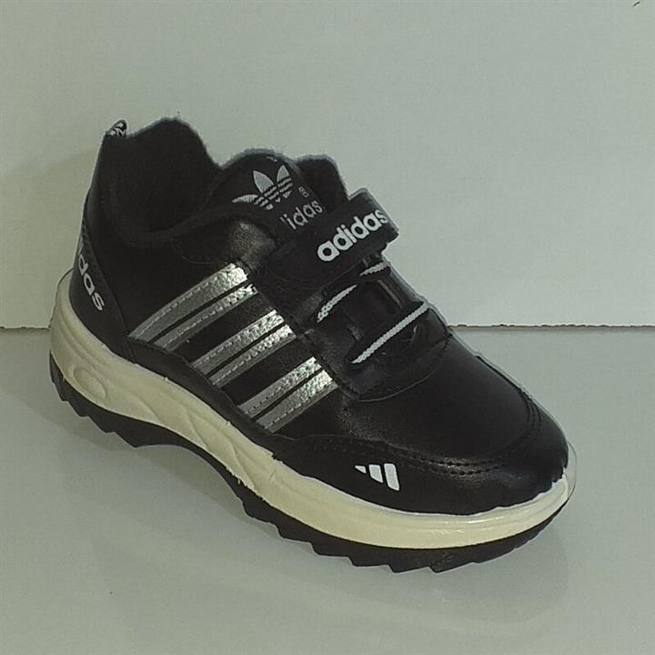 کفش اسپرت آدیداس پسرانه (adidas)سه خط مشکی خزدار (31تا35)